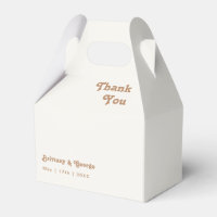 Retro Beach | Ivory Wedding Favour Box