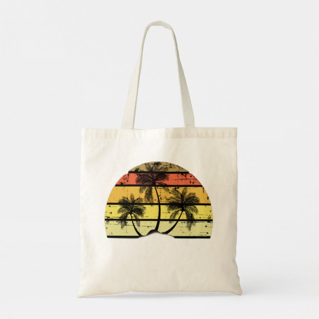 Retro Beach Life  Tote Bag (Back)