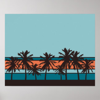 Retro Beach Poster