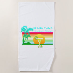 Retro Beach Punta Cana Margarita Towel