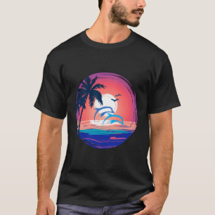 Retro Beach Sunset 1 T-Shirt