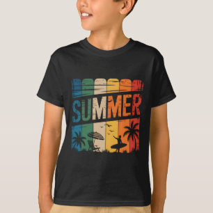 Retro Beach Surfing Surfboard Vintage Surfboarder  T-Shirt