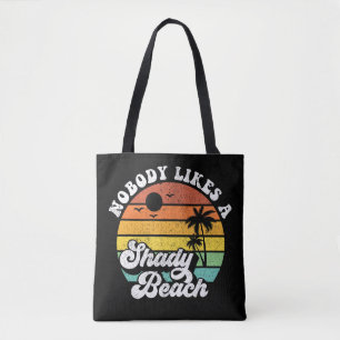 Retro Beach Tote Bag