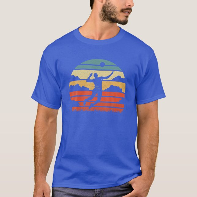 Retro Beach Volleyball T-Shirt (Front)