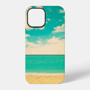 Retro beachbeach, retro, poster, photo, background iPhone 12 case