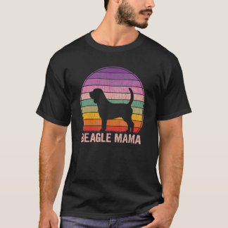 Retro Beagle Mama Graphic  Beagle T-Shirt