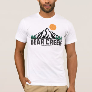 Retro Bear Creek Ski Sunset T-Shirt
