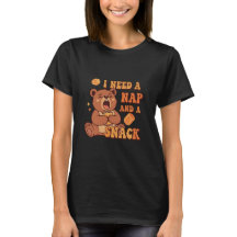 Retro Bear Nap and Snack Women’s T-Shirt