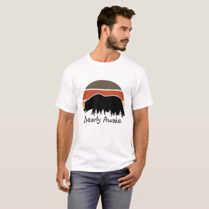 Retro Bearly Awake Vintage Sunset T-Shirt