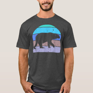 Retro Bears Vintage Bears Silhouette Cute Animal L T-Shirt