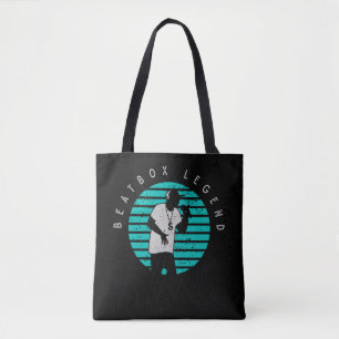 Retro Beatbox Musician Rap and Hip Hop Music Tote Bag