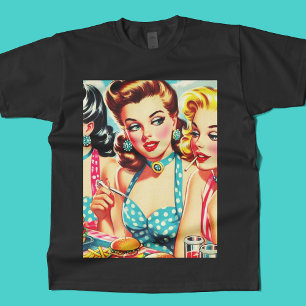 Retro Beauties Pin Up T-Shirt