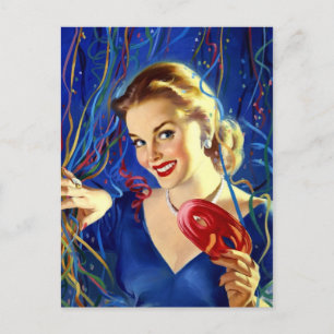 Retro Beauty 35 Postcard