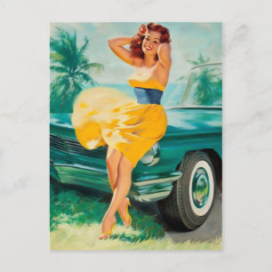 Retro Beauty 58 Postcard