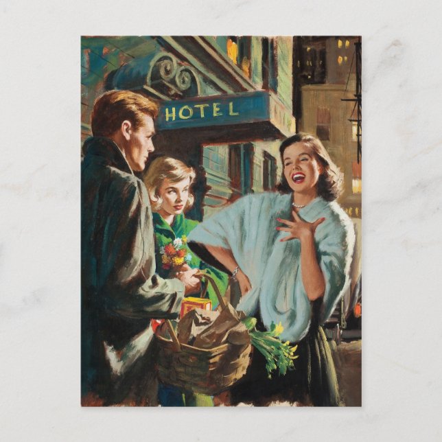 Retro Beauty 75 Postcard (Front)