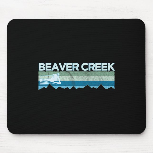 Retro Beaver Creek  Mouse Pad (Front)