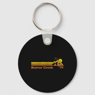 Retro Beaver Creek Ski Resort Colorado Snowboard S Key Ring