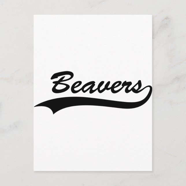 Retro Beaver Postcard (Front)