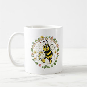 Retro Bee-lieve In Yourself Vintage Honey Bee Coffee Mug