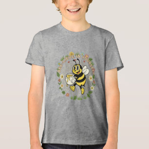 Retro Bee-lieve In Yourself Vintage Honey Bee  Tri-Blend Shirt