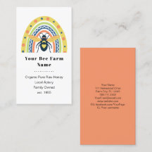 Retro Beekeeper Apiary Organic Honey Bee Rainbow