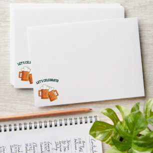 Retro Beer Birthday Envelope