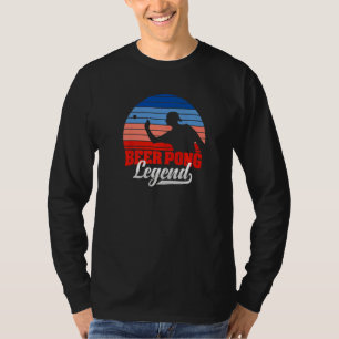 Retro Beer Pong Legend Beer Drinking Competition B T-Shirt