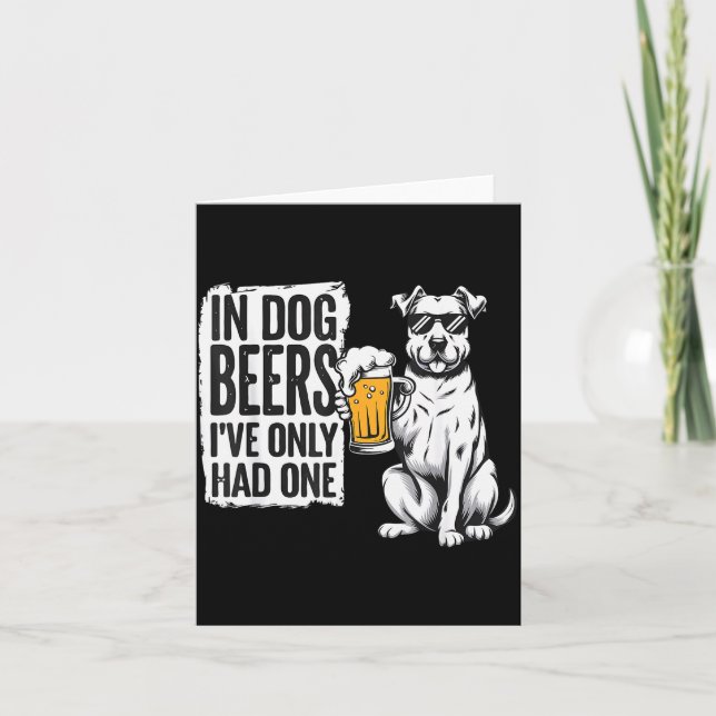 Retro Beer Pun Bar Pub Crawl Party Men - Funny Bee Card (Front)
