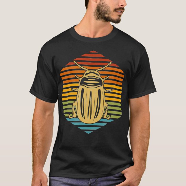 Retro Beetle Insect Collector Bug Lover Bug T-Shirt (Front)