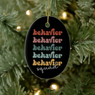 Retro Behaviour Squad Behavioural Therapist Ceramic Tree Decoration