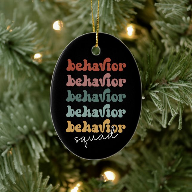 Retro Behaviour Squad Behavioural Therapist Ceramic Tree Decoration (Tree)