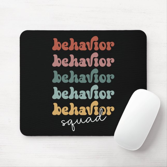 Retro Behaviour Squad Behavioural Therapist Mouse Pad (With Mouse)