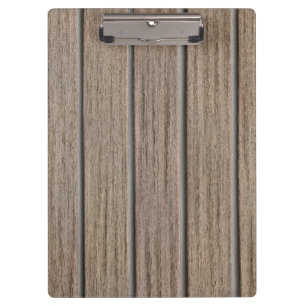 Retro Beige Bamboo Texture Pattern Clipboard