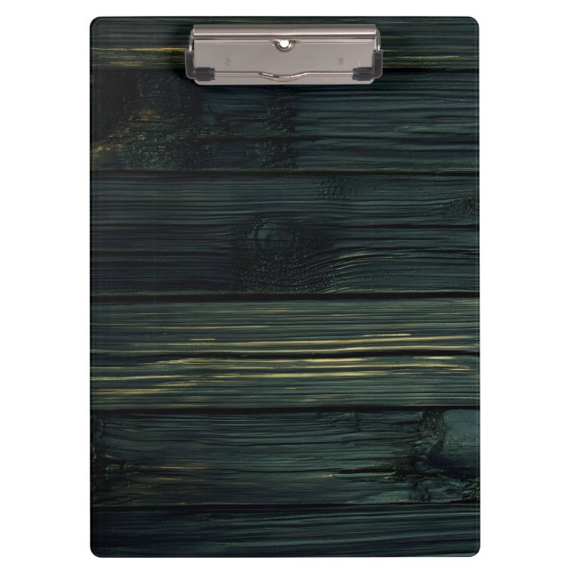 Retro Beige Bamboo Texture Pattern Clipboard (Front)