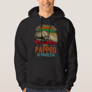 Retro Being A Dad Is An Honour Being A Pappou Is P Hoodie