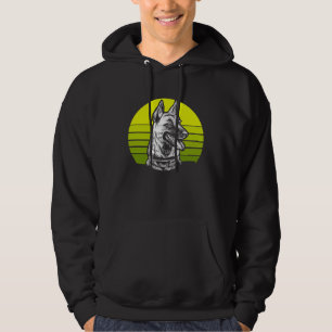 Retro Belgian Malinois Hoodie