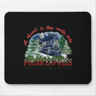Retro Believe Train North Pole Polar Express All A Mouse Pad