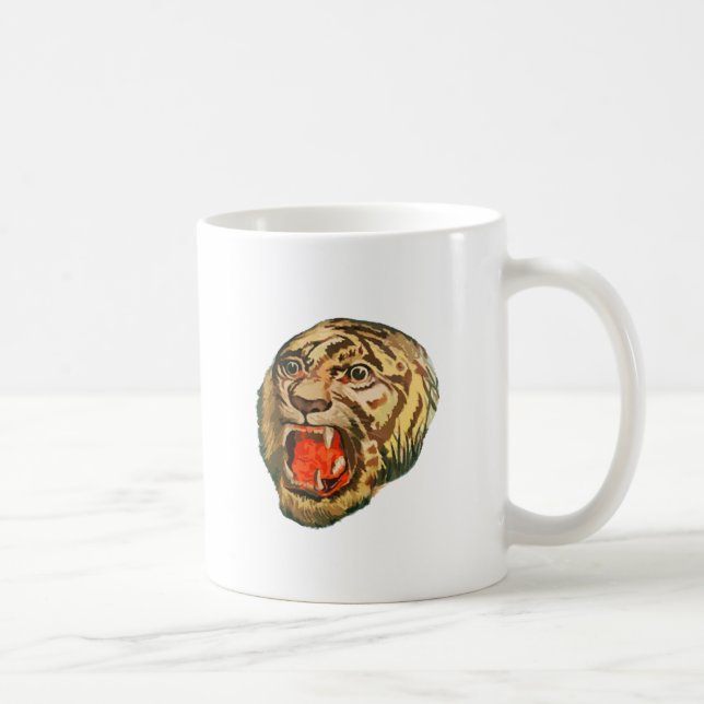 Retro Bengal Tiger Coffee Mug (Right)