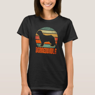 Retro Bernedoodle Dog Vintage Bernedoodle  4 T-Shirt