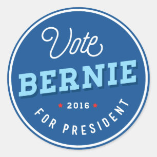 Retro Bernie Classic Round Sticker
