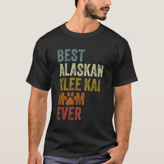 Retro Best Alaskan Klee Kai Mum Ever Dog Mama Moth T-Shirt