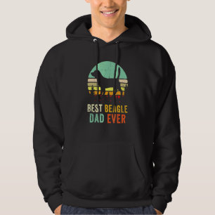 Retro Best Beagle Dad Dog Vintage Hound Dog Papa P Hoodie