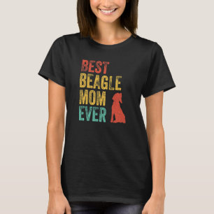 Retro Best Beagle Mum Ever Mama Dog Owner Vintage T-Shirt