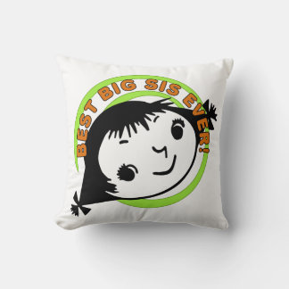 Retro Best Big Sis Ever Cushion