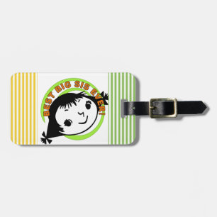 Retro Best Big Sister Ever Luggage Tag