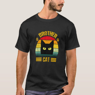 Retro Best Cat Brother Retro Style Cat 3 T-Shirt