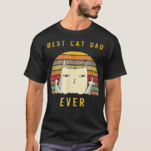 Retro Best Cat Dad Ever Cat Lover Funny Cat Daddy 