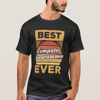 Retro Best Computer Programmer Ever Programming Co T-Shirt