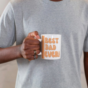 Retro Best Dad Ever Photo Mug