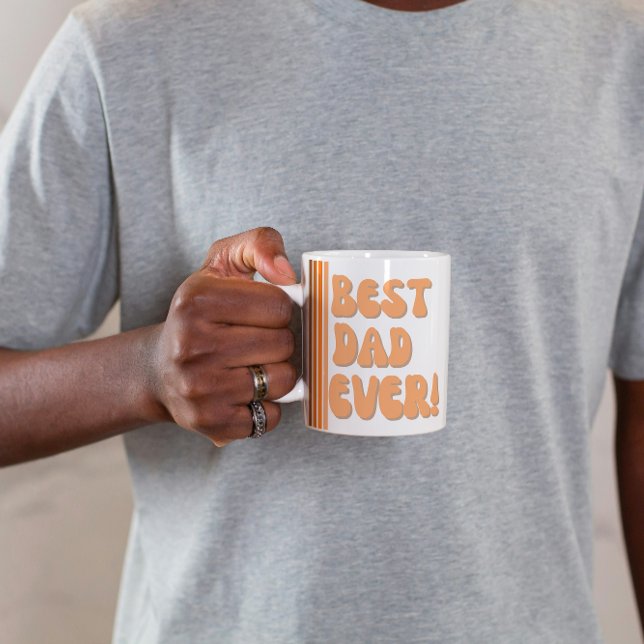 Retro Best Dad Ever Photo Mug (Creator Uploaded)